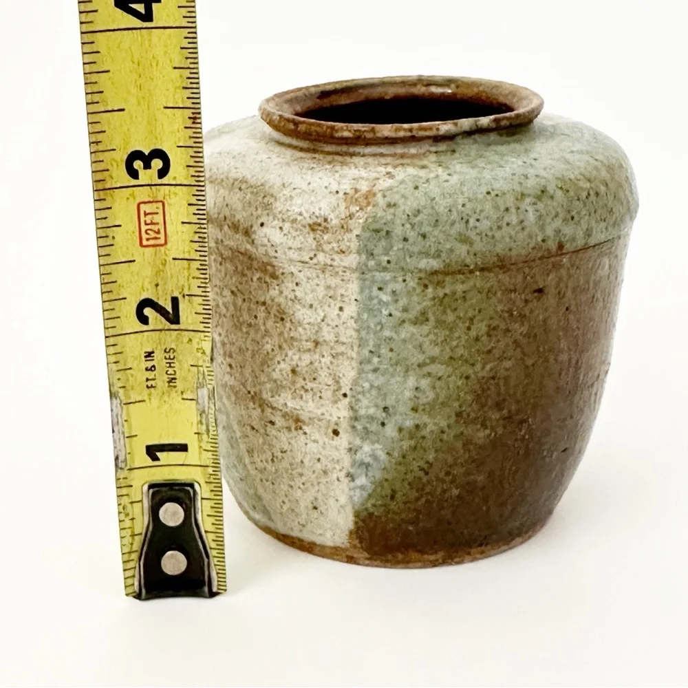 Small Handmade Pottery Vase Home Decor Shelf Sitter Trinket
